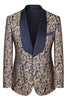 Load image into Gallery viewer, Dark Green Jacquard Shawl Lapel 3 Pieces Prom Suits