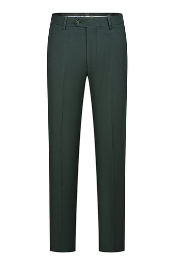 Dark Green Jacquard Shawl Lapel 3 Pieces Prom Suits