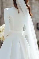 Load image into Gallery viewer, Ivory A-Line Satin Midi Engagement Dress