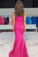 Load image into Gallery viewer, Fuchsia Mermaid Sweetheart Long Prom Dress