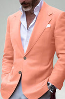 Load image into Gallery viewer, Blush Notched Lapel Classic Men&#39;s Prom Blazer