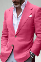 Load image into Gallery viewer, Blush Notched Lapel Classic Men&#39;s Prom Blazer