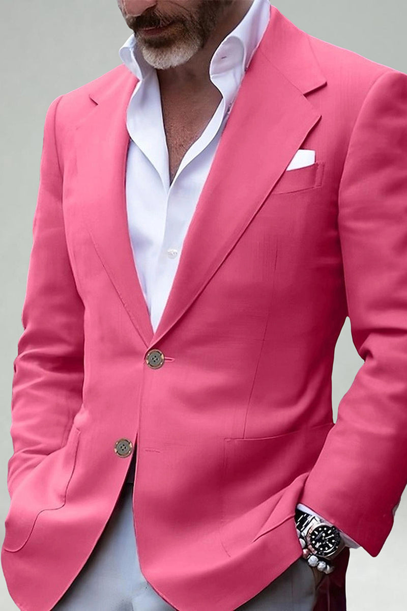 Load image into Gallery viewer, Blush Notched Lapel Classic Men&#39;s Prom Blazer