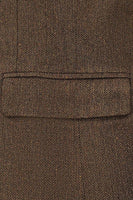 Load image into Gallery viewer, Notched Lapel Brown Tweed Men&#39;s Prom Blazer