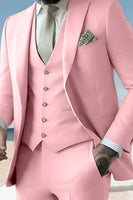 Load image into Gallery viewer, 3 Pieces Sage Peaked Lapel Classic Men&#39;s Prom Suits