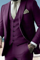 Load image into Gallery viewer, 3 Pieces Sage Peaked Lapel Classic Men&#39;s Prom Suits
