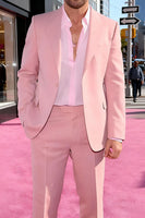 Load image into Gallery viewer, Pink Notched Lapel Single Buckle 2 Pieces Men&#39;s Prom Suits