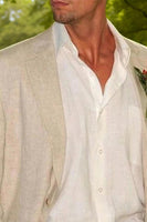 Load image into Gallery viewer, Notched Lapel Ivory 2 Pieces Men&#39;s Prom Suits