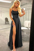 Load image into Gallery viewer, Royal Blue Halter Backless A Line Prom Dress with Slit