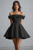 Load image into Gallery viewer, A Line Off The Shoulder Mini White Graduation Dress