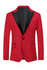 Load image into Gallery viewer, Red Peak Lapel One Button 2 Piece Men&#39;s Prom Suits