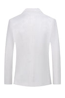 Load image into Gallery viewer, White Jacquard Double Breasted 2 Piece Men&#39;s Suits