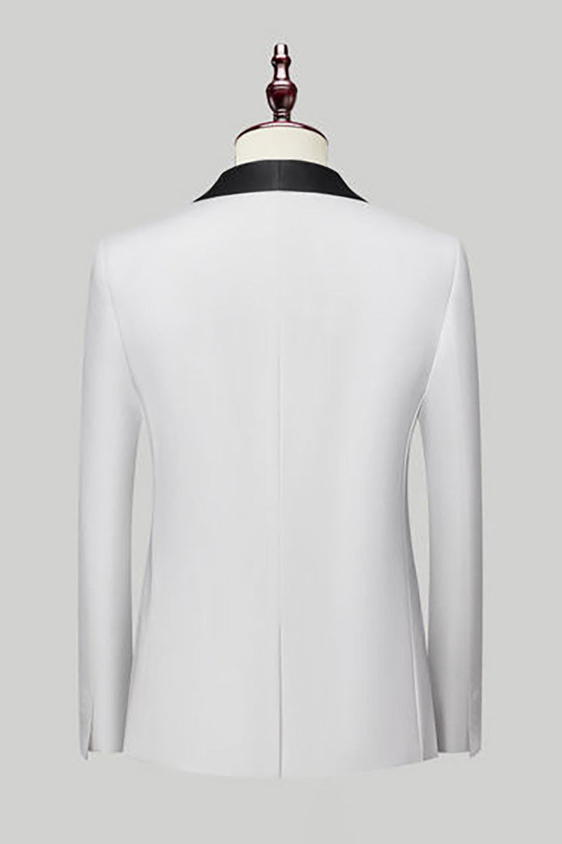 Load image into Gallery viewer, Black 3 Piece Shawl Lapel Men Suits