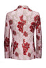 Load image into Gallery viewer, Pink Flower Jacquard Notched Lapel Men&#39;s Blazer