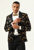 Load image into Gallery viewer, Sparkly Black and Golden Sequins Men&#39;s Prom Blazer