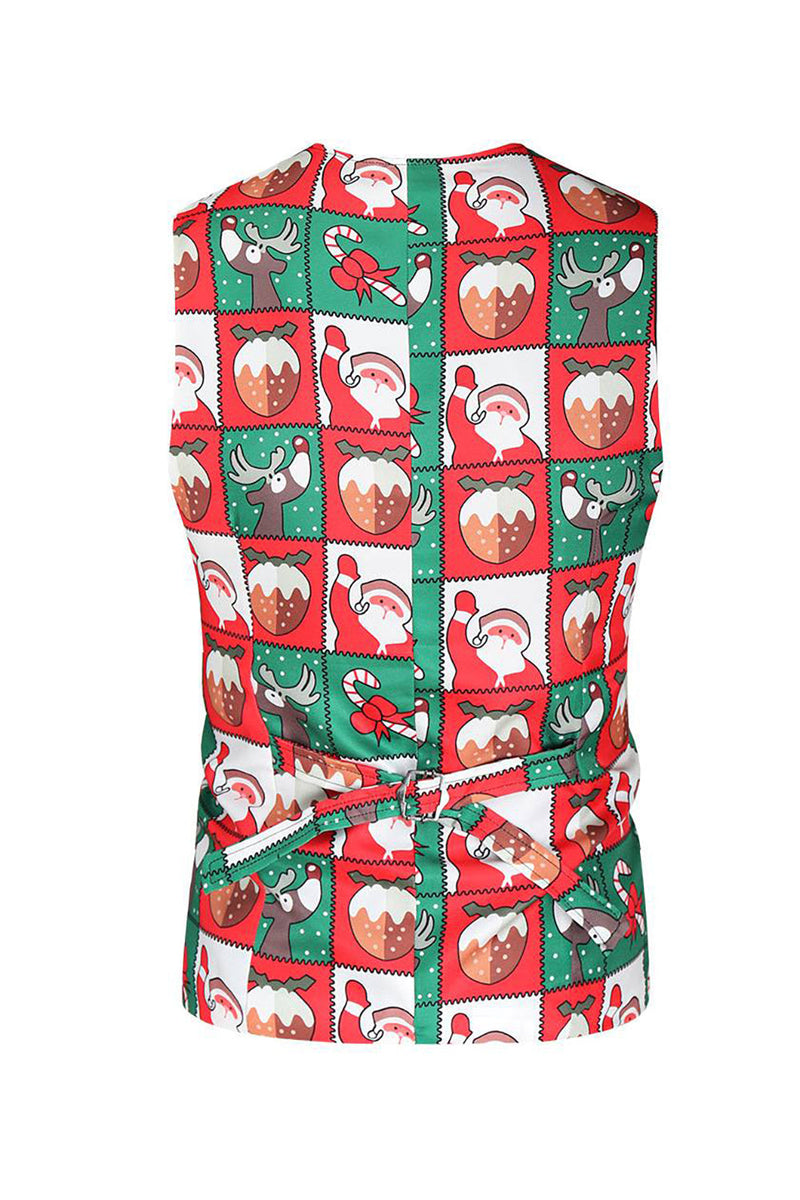 Load image into Gallery viewer, Red and Green 3 Piece Christmas Party Men&#39;s Suits
