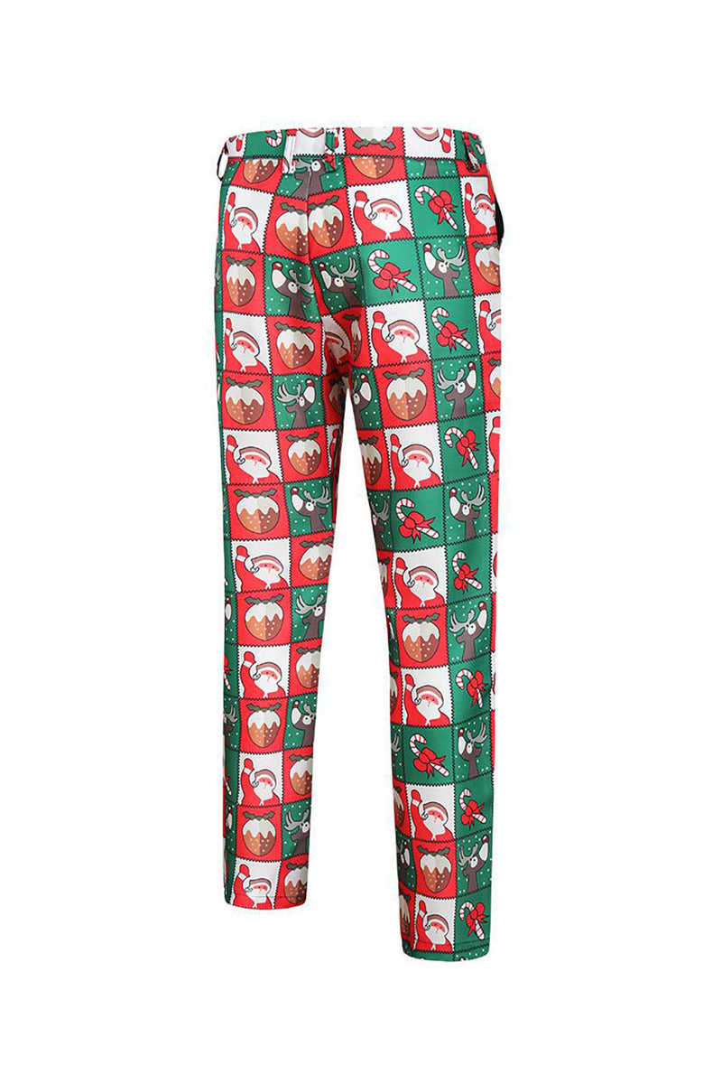 Load image into Gallery viewer, Red and Green 3 Piece Christmas Party Men&#39;s Suits