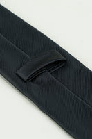 Load image into Gallery viewer, Black Solid Satin Party Tie