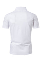 Load image into Gallery viewer, Black Slim Fit Short Sleeves Tops for Men