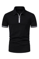 Load image into Gallery viewer, Casual Summer Short Sleeves Men&#39;s Tops with Zipper