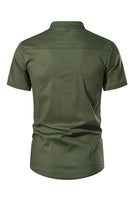 Load image into Gallery viewer, Slim Fit White Buttons Summer Men&#39;s Tops