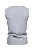 Load image into Gallery viewer, Summer Sleeveless Buttons Men&#39;s T-shirt