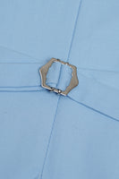 Load image into Gallery viewer, Light Blue Single Breasted Shawl Lapel Men&#39;s Suit Vest