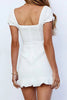 Load image into Gallery viewer, Fit And Flare Mini White Graduation Dress