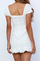 Load image into Gallery viewer, Fit And Flare Mini White Graduation Dress