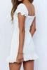 Load image into Gallery viewer, Fit And Flare Mini White Graduation Dress