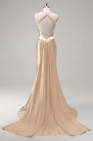 Load image into Gallery viewer, Dark Green Sparkly Beaded Corset Mermaid Spaghetti Straps Prom Dress