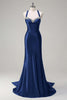 Load image into Gallery viewer, Dark Green Sparkly Beaded Corset Mermaid Spaghetti Straps Prom Dress