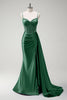 Load image into Gallery viewer, Sparkly Royal Blue Mermaid Corset Satin Long Prom Dress