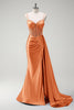 Load image into Gallery viewer, Sparkly Royal Blue Mermaid Corset Satin Long Prom Dress