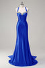 Load image into Gallery viewer, Dark Green Sparkly Beaded Corset Mermaid Spaghetti Straps Prom Dress