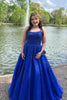Load image into Gallery viewer, A-Line Spaghetti Straps Lavender Pricess Prom Dress with Appliques