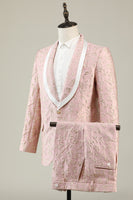 Load image into Gallery viewer, Burgundy Peak Lapel 3 Piece Men&#39;s Prom Suits