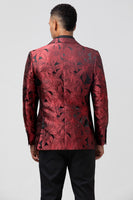 Load image into Gallery viewer, Peak Lapel Red 2 Pieces One Button Men&#39;s Prom Blazer