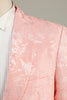 Load image into Gallery viewer, Light Pink Jacquard 2-Piece Shawl Lapel One Button Prom Suits