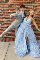 Load image into Gallery viewer, Grey 2 Pieces Slim Fit Notched Lapel Single Breasted Men&#39;s Prom Suits