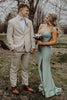 Load image into Gallery viewer, Light Khaki Notched Lapel 2-Piece Men&#39;s Wedding Suits
