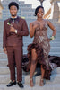 Load image into Gallery viewer, Shawl Lapel 2 Pieces Dark Red Men&#39;s Prom Suits