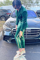 Load image into Gallery viewer, Peaked Lapel Dark Green 2 Pieces Double Breasted Men&#39;s Prom Suits