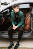 Load image into Gallery viewer, Dark Green Shawl Lapel 2 Pieces Men&#39;s Prom Suits
