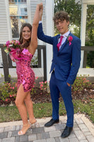 Load image into Gallery viewer, Blue 2 Pieces Notched Lapel Men&#39;s Prom Suits