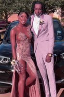 Load image into Gallery viewer, Lilac Shawl Lapel 2 Pieces Men&#39;s Prom Suits