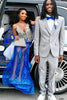 Load image into Gallery viewer, Grey 2 Pieces Single Breasted Slim Fit Prom Suits