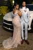 Load image into Gallery viewer, Light Grey Notched Lapel 2 Pieces Men&#39;s Prom Suits