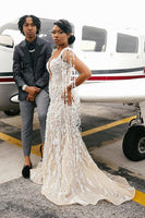 Load image into Gallery viewer, Sequin Black 2 Pieces Peaked Lapel Men&#39;s Prom Suits