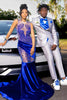 Load image into Gallery viewer, Sliver Grey 3 Pieces Peaked Lapel Men&#39;s Prom Suits